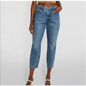 NWT Good American Good Mom Jean High Waist Size 0 25
